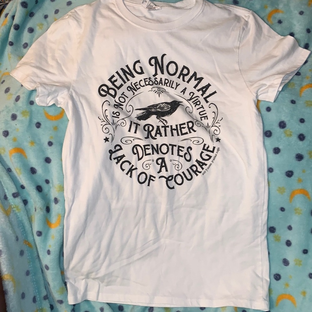 Crow being normal is not a virtue shirt practical magic